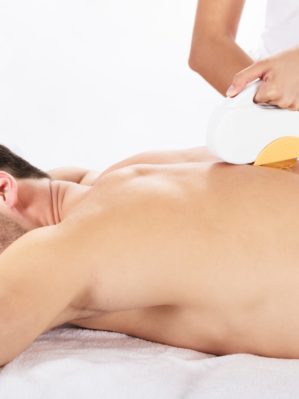Hair Removal Cosmetology Procedure From A Therapist At Cosmetic Beauty Spa Clinic